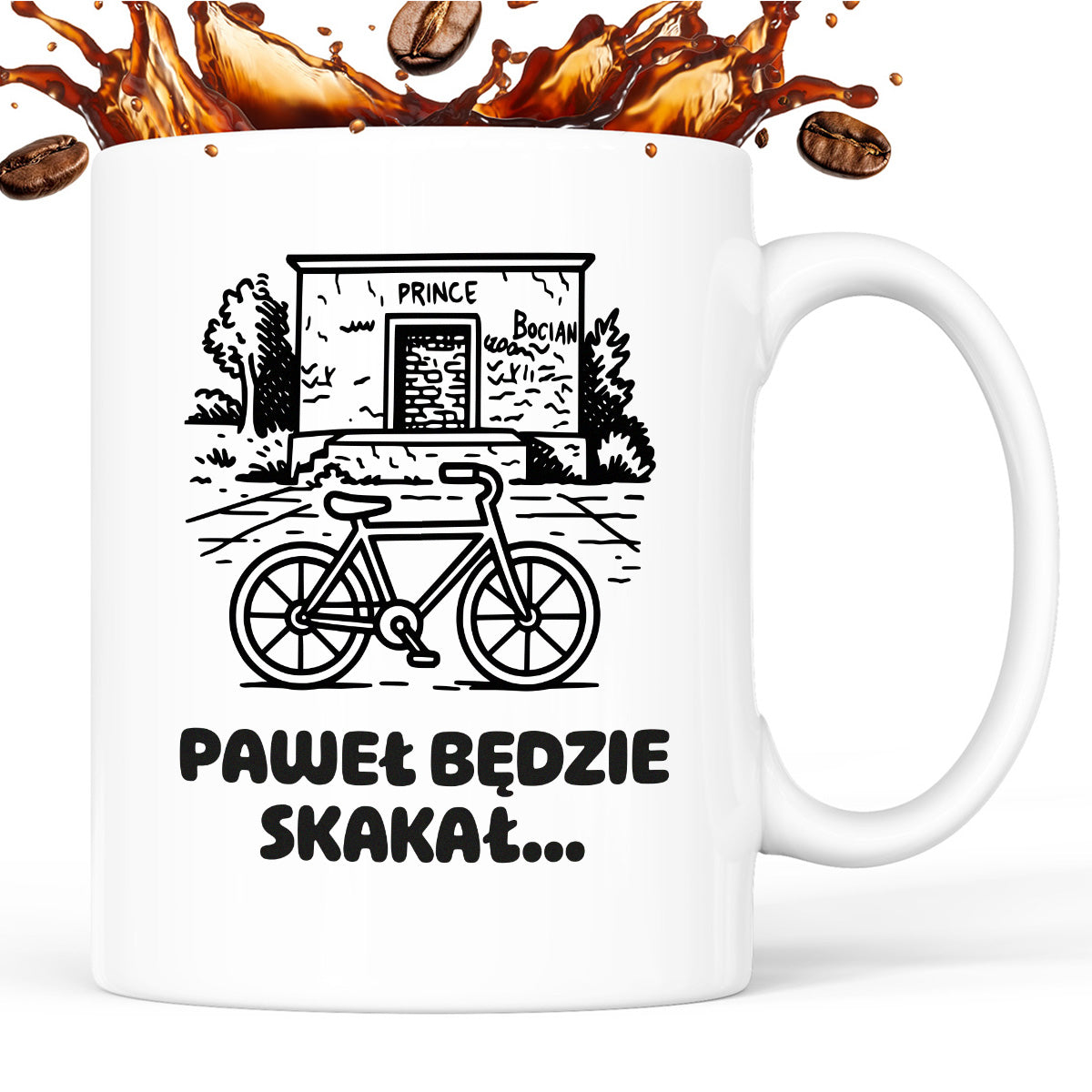 Kubek z nadrukiem - HITY POLSKIEGO INTERNETU - PAWEŁ JUMPER - "Paweł będzie skakał"