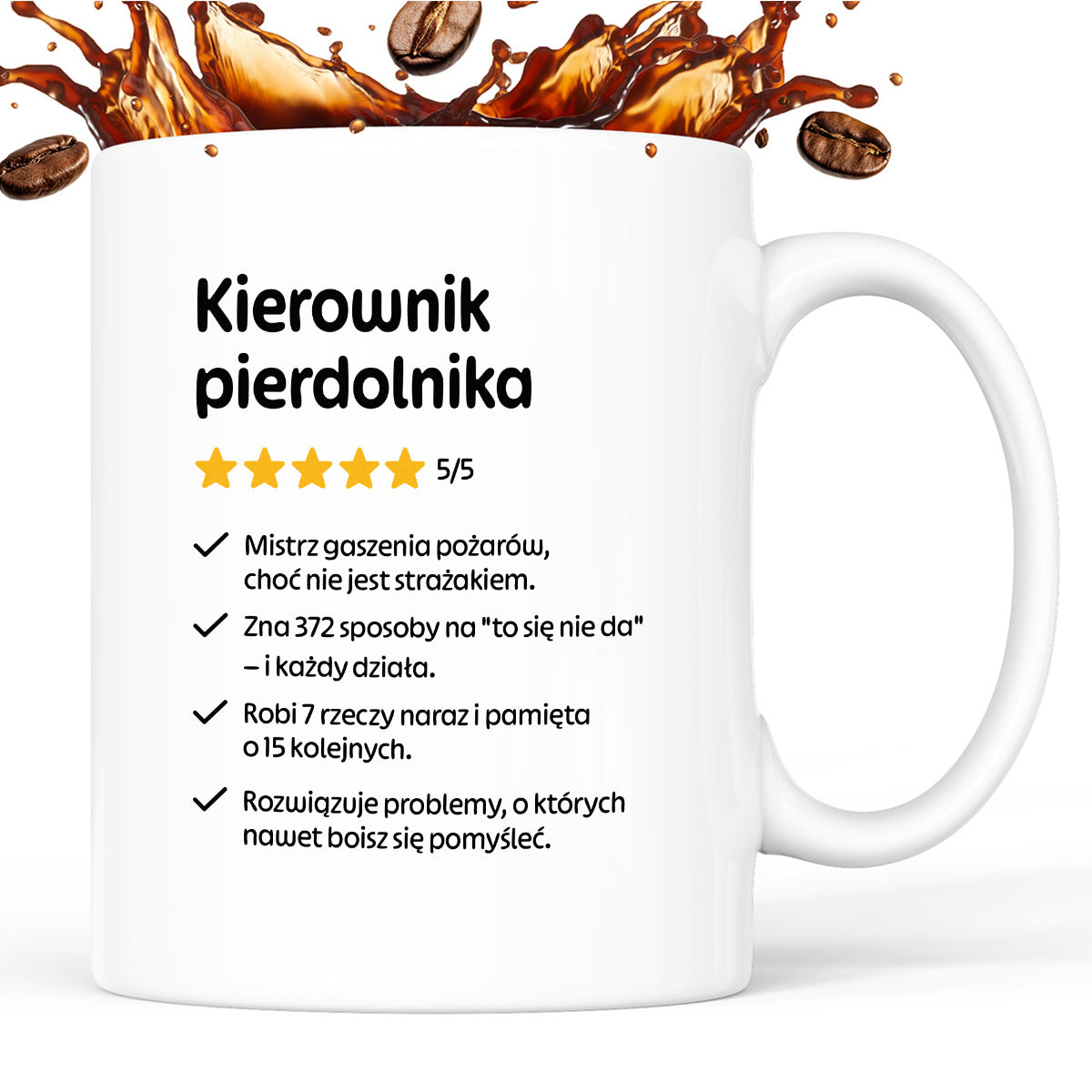 Kubek z nadrukiem "Kierownik pierdolnika"