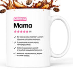Kubek z nadrukiem - "Mama 5/5" z imieniem