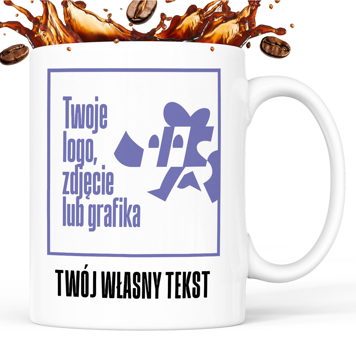 Kubek spersonalizowany z własnym zdjęciem / grafiką i podpisem