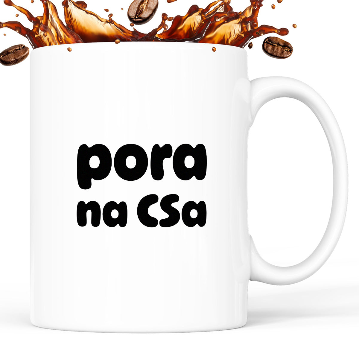 Kubek z nadrukiem "pora na CSa"