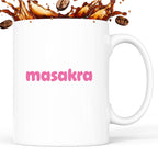 Kubek z nadrukiem "masakra"