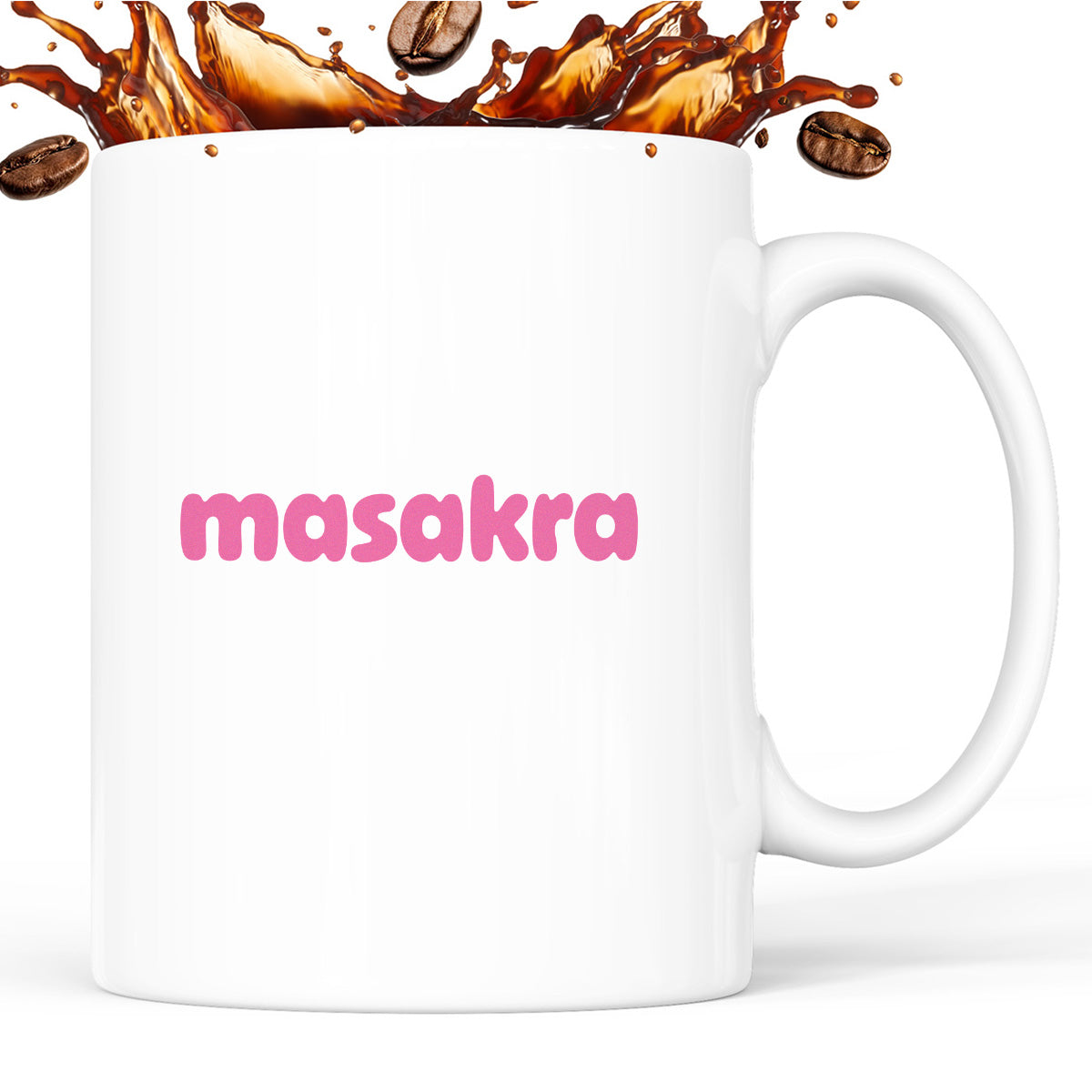 Kubek z nadrukiem "masakra"