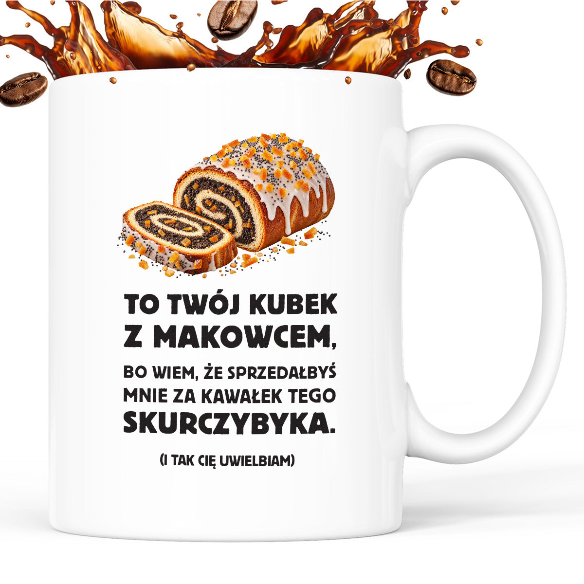 Kubek z nadrukiem "Kubek z makowcem"