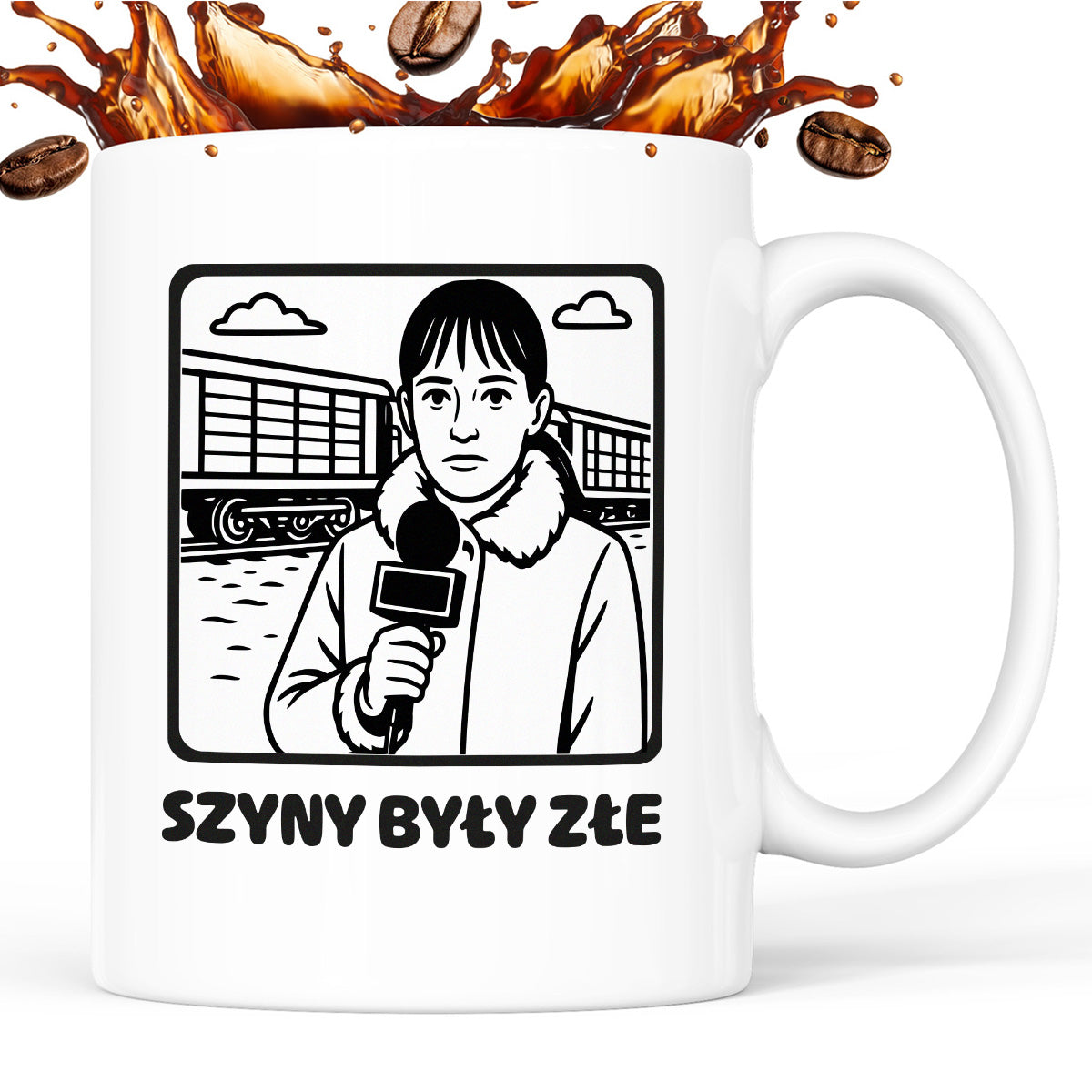 Kubek z nadrukiem - HITY POLSKIEGO INTERNETU - "Szyny były złe..."