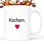 Kubek z nadrukiem - "Kocham."