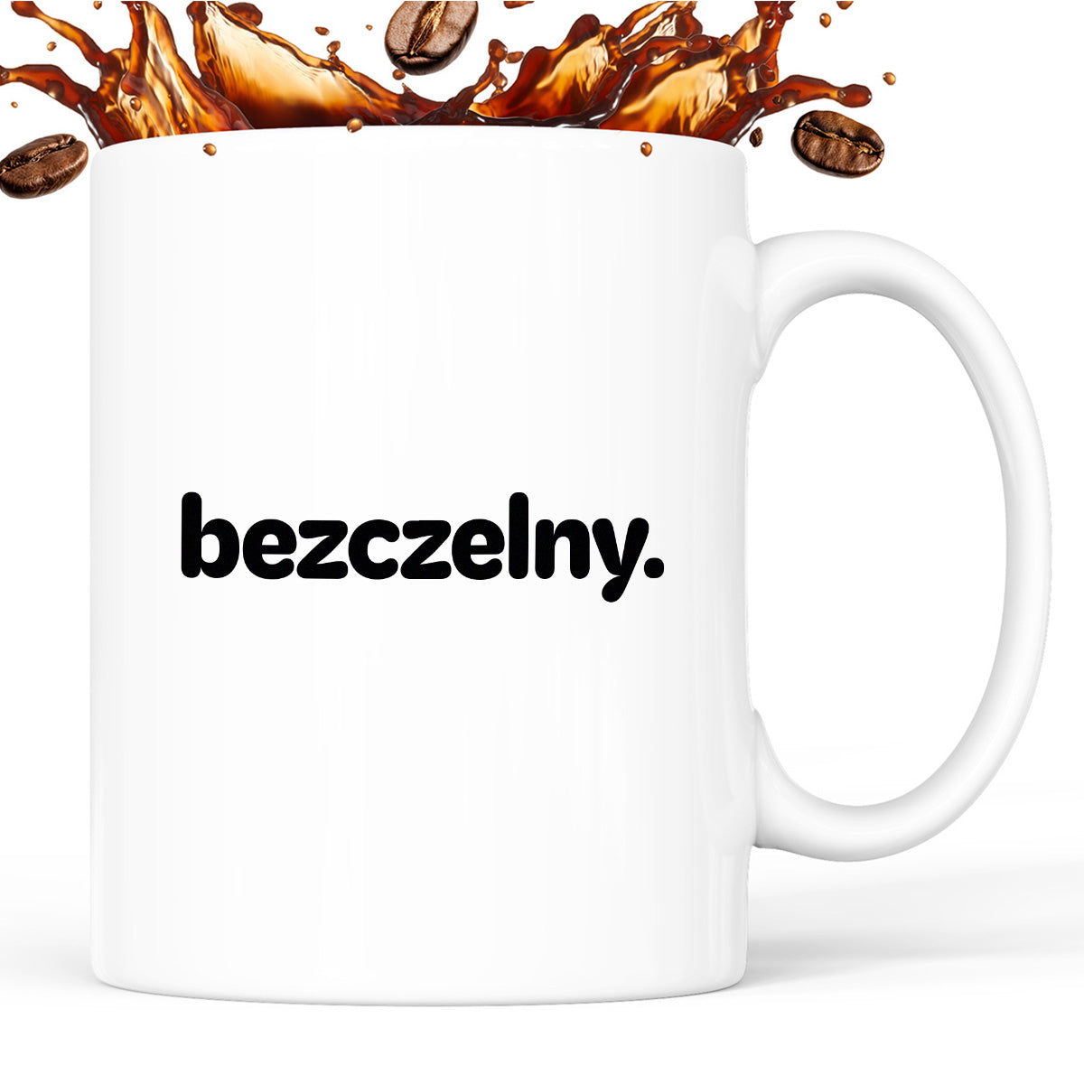 Kubek z nadrukiem - "bezczelny."