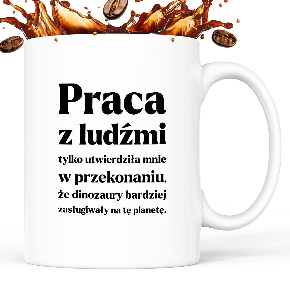 Kubek z nadrukiem - "PRACA Z LUDŹMI"