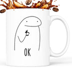 Kubek z nadrukiem "OK"