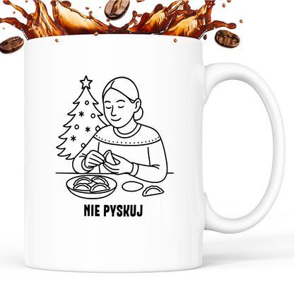 Kubek świąteczny z cytatem MAMY - "Nie pyskuj"