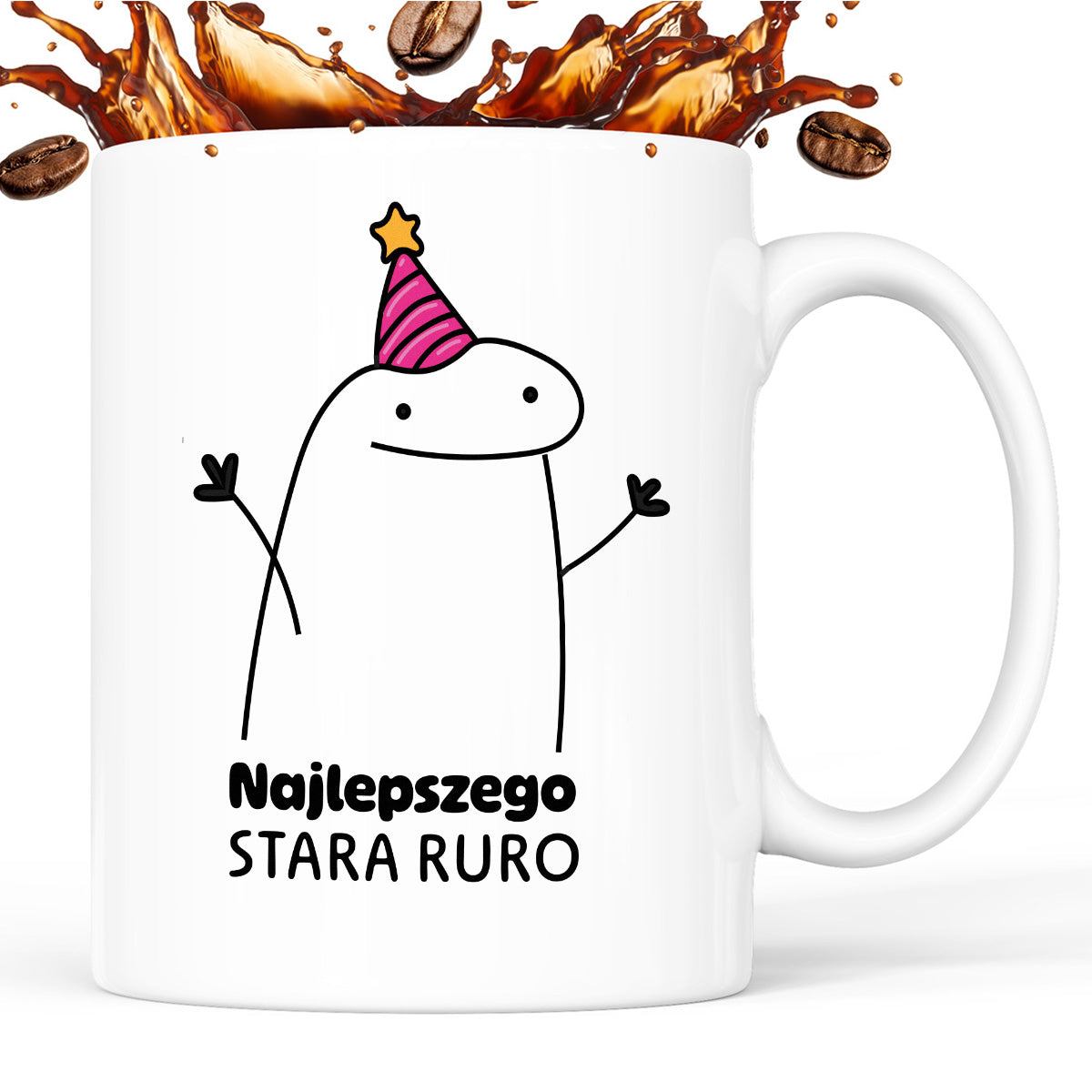 Kubek z nadrukiem - "Najlepszego stara ruro"