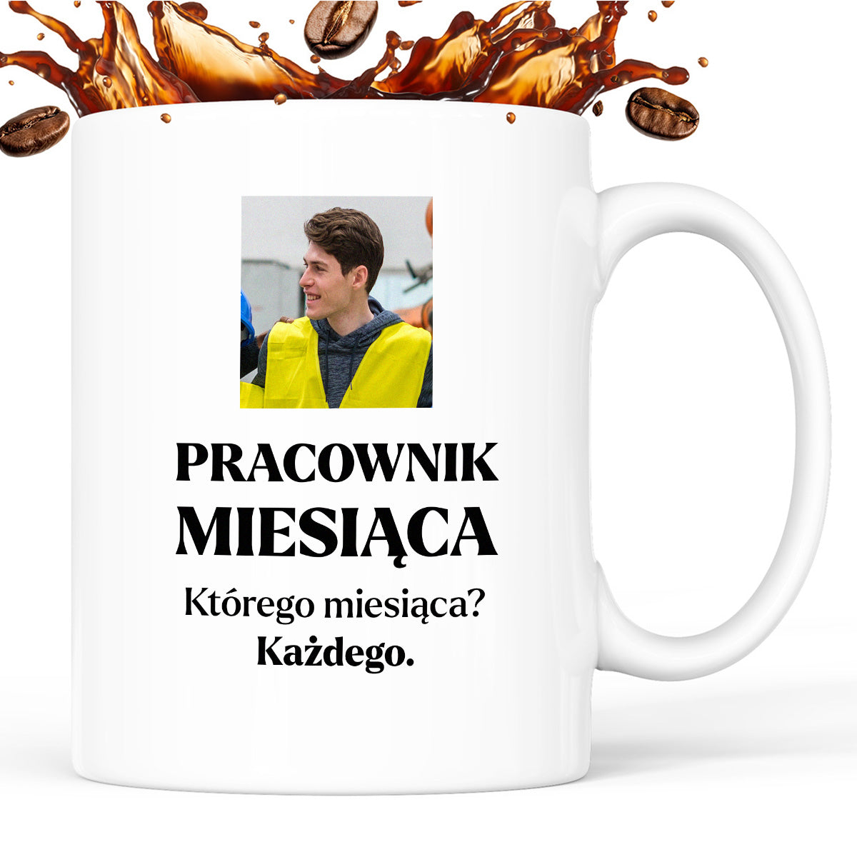 Kubek z nadrukiem - "Pracownik miesiąca ze zdjęciem"