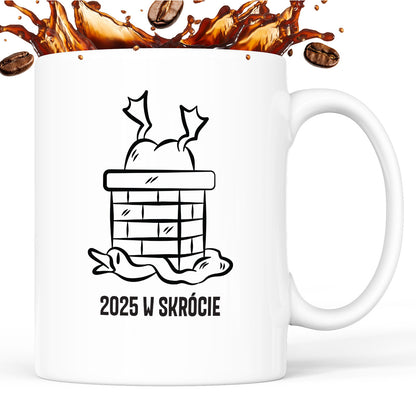 Kubek świąteczny z GĄSKĄ - "2025 W SKRÓCIE"