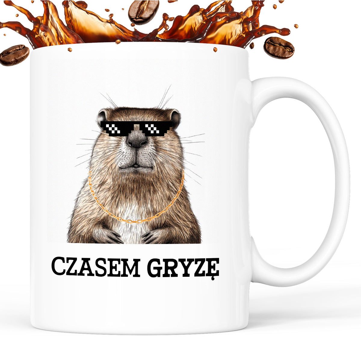 Kubek z nadrukiem "Czasem gryzę"