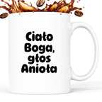 Kubek z nadrukiem "Ciało Boga, głos Anioła"