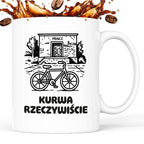 Kubek z nadrukiem - HITY POLSKIEGO INTERNETU - PAWEŁ JUMPER - "Kurwa rzeczywiście"