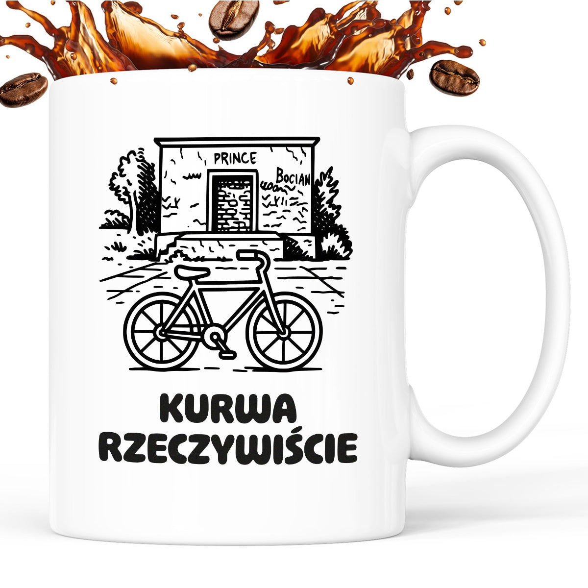 Kubek z nadrukiem - HITY POLSKIEGO INTERNETU - PAWEŁ JUMPER - "Kurwa rzeczywiście"