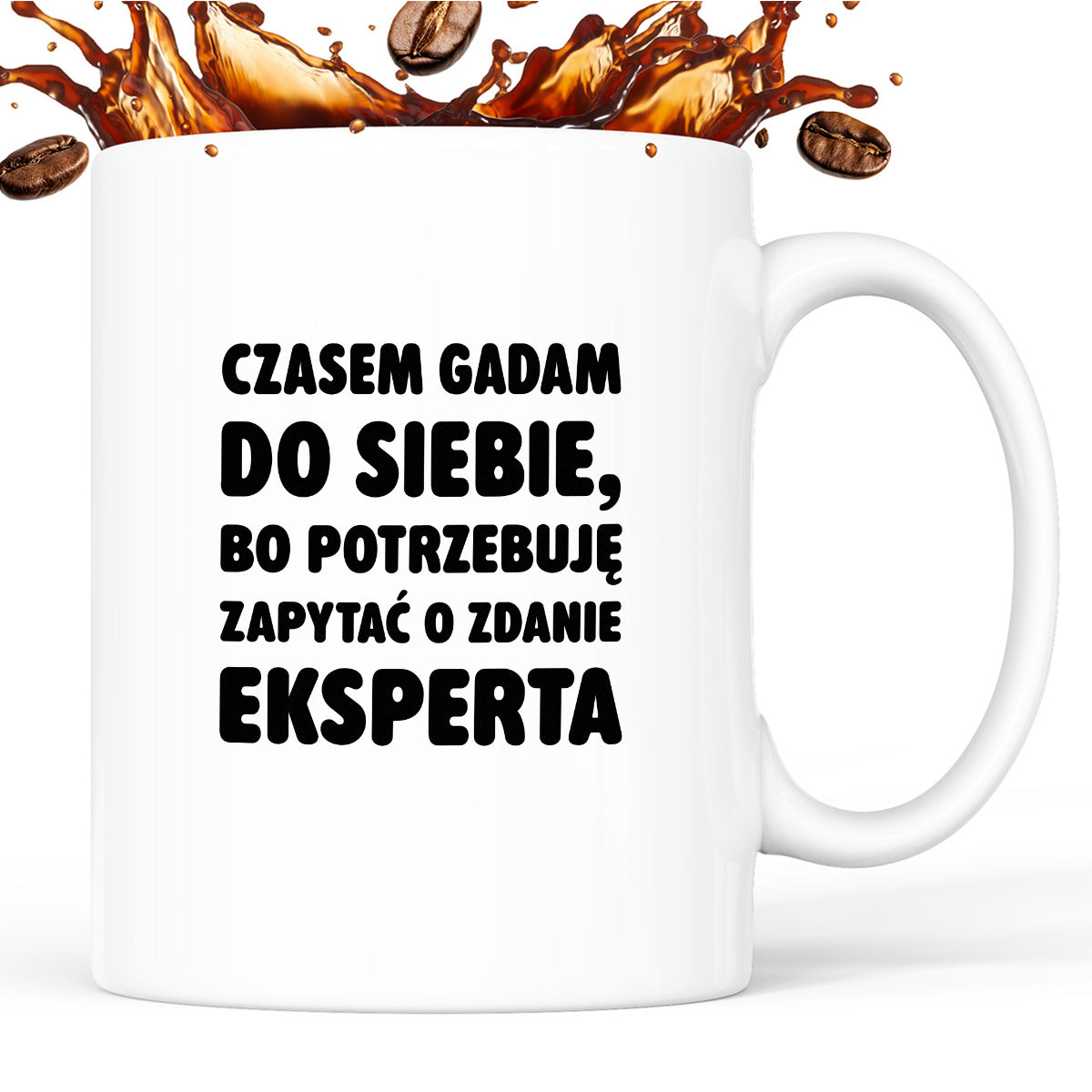 Kubek z nadrukiem - "Czasem gadam do siebie"