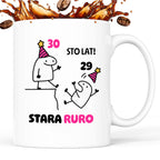 Kubek z nadrukiem "STO LAT! STARA RURO" [dowolny wiek]
