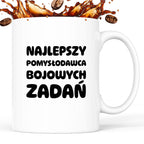 Kubek z nadrukiem - "Najlepszy pomysłodawca bojowych zadań"