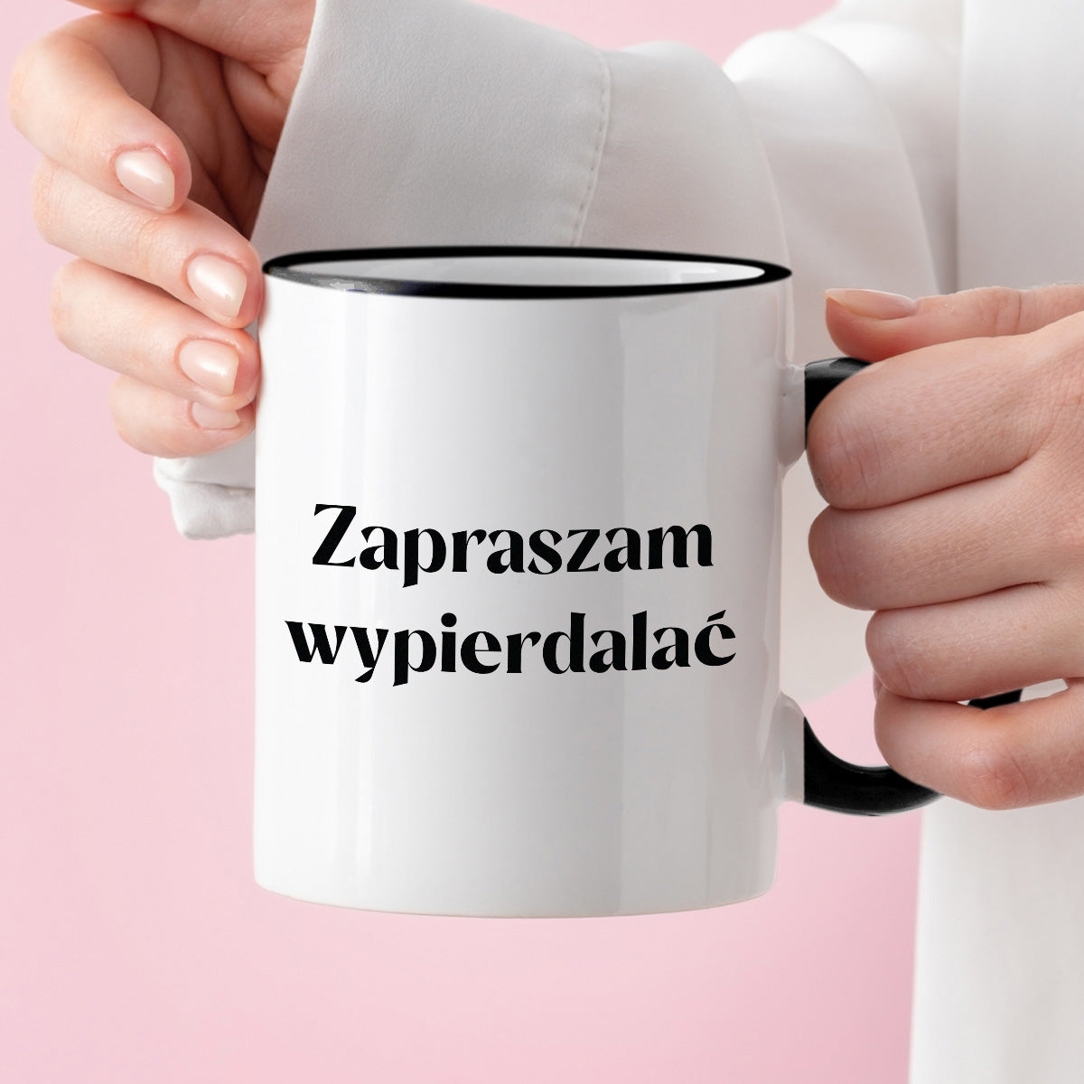 Kubek z nadrukiem "Zapraszam wypierdal*ć" 330 ml