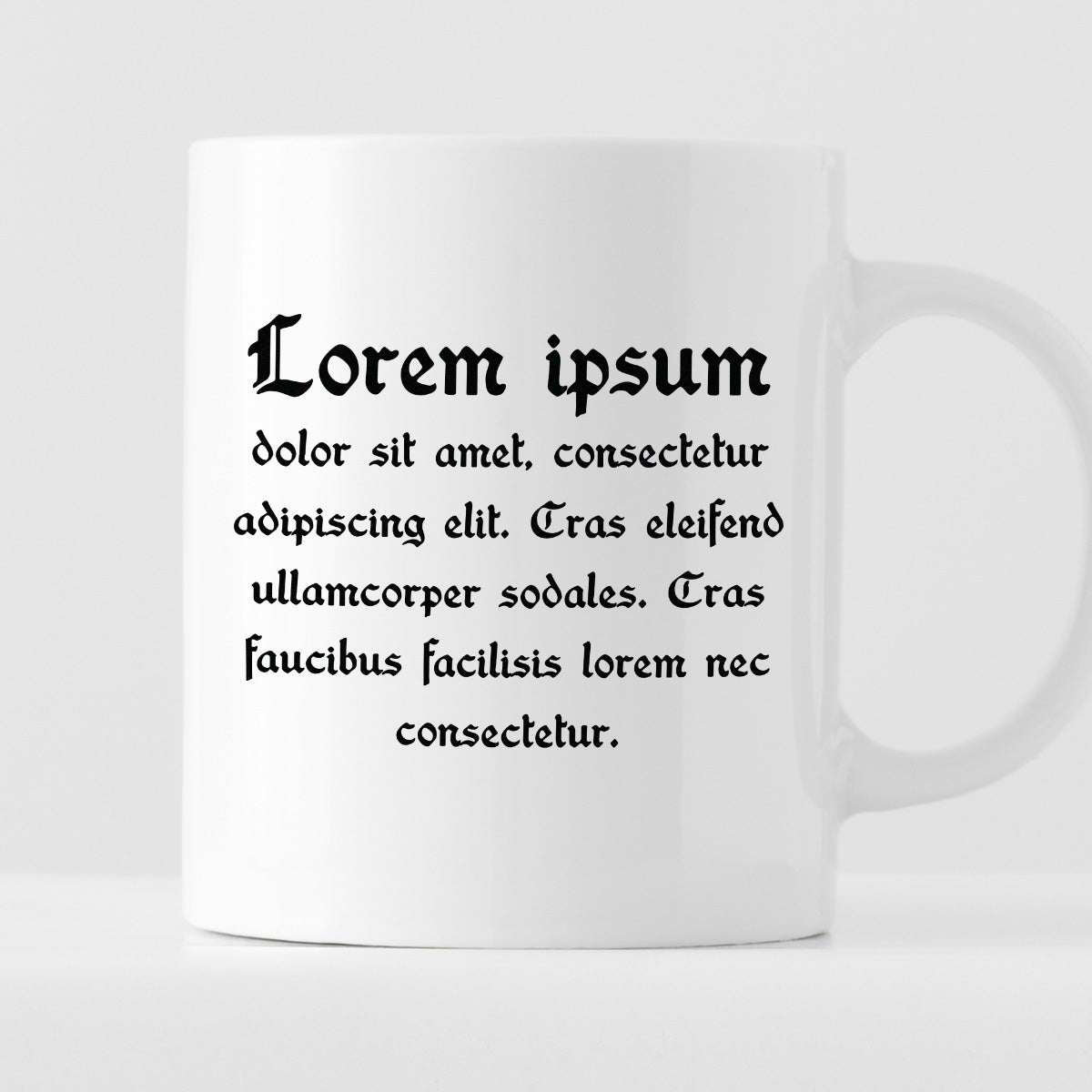 Kubek z nadrukiem "Lorem ipsum dolor sit amet..."