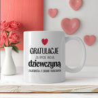 Kubek z nadrukiem "Gratulacje za bycie moją dziewczyną - zajebista z C