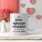 Kubek spersonalizowany z nadrukiem "Jesteś najlepszym chłopakiem (nie 