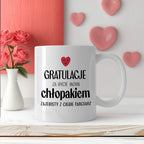Kubek z nadrukiem "Gratulacje za bycie moim chłopakiem - zajebisty z C