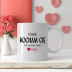 Kubek spersonalizowany z nadrukiem "Kocham Cię (nie spierdol tego)" [2