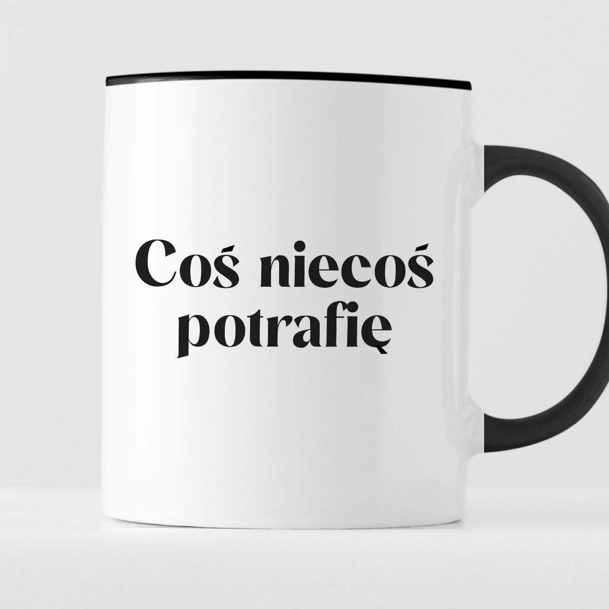 Kubek z nadrukiem "Coś niecoś potrafię" 330 ml