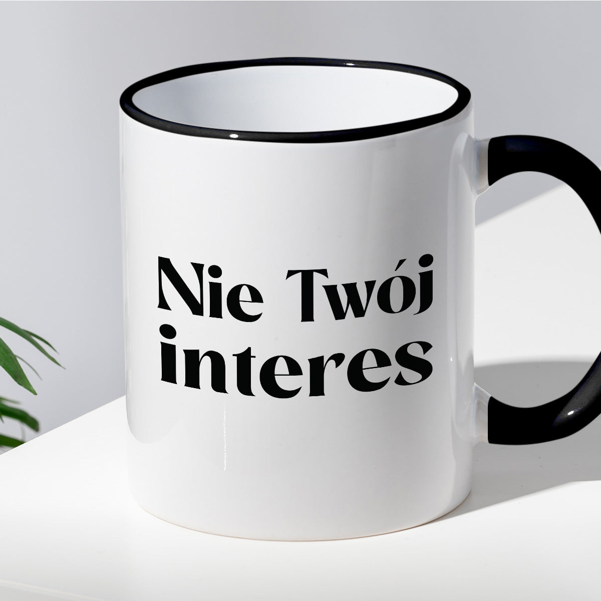 Kubek z nadrukiem "Nie Twój interes"