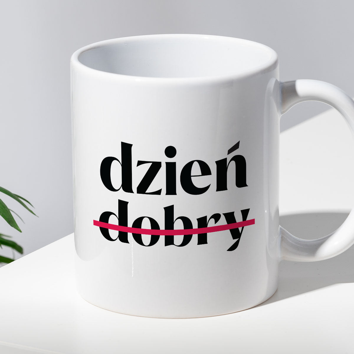 Kubek z nadrukiem "dzień (nie)dobry"