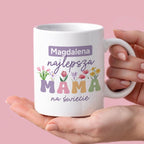 Kubek z nadrukiem "Najlepsza mama na świecie" z imieniem mamy, persona
