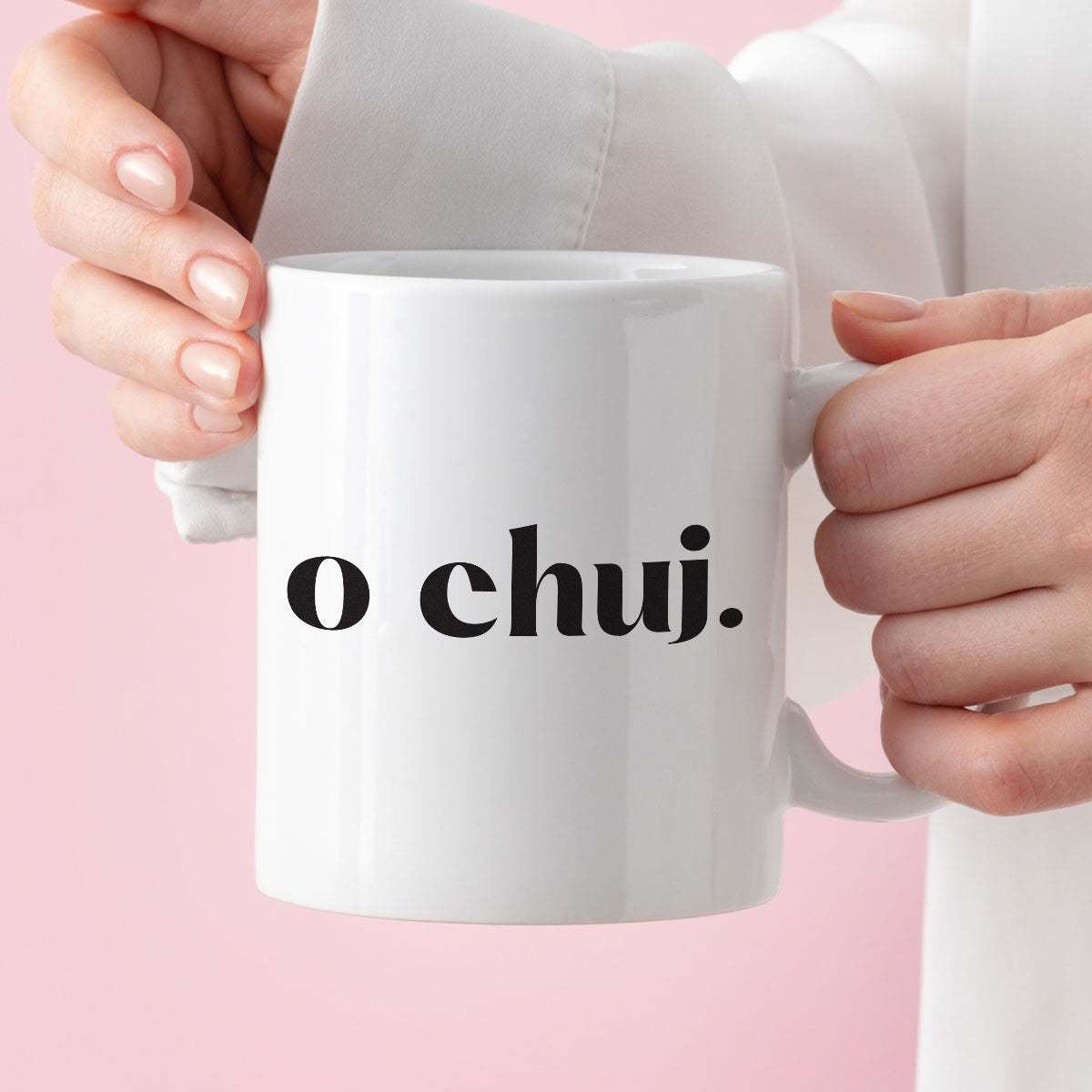 Kubek z nadrukiem "o chuj."
