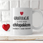 Kubek z nadrukiem "Gratulacje za bycie moim chłopakiem - zajebisty z C
