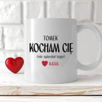 Kubek spersonalizowany z nadrukiem "Kocham Cię (nie spierdol tego)" [2