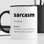 Kubek z nadrukiem "Sarcasm (noun) - vocabulary"