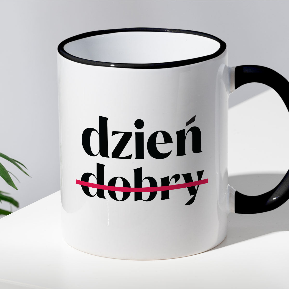 Kubek z nadrukiem "dzień (nie)dobry"