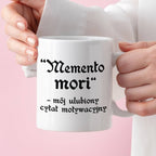 Kubek z nadrukiem "Memento mori - mój ulubiony cytat moty.wacyjny"