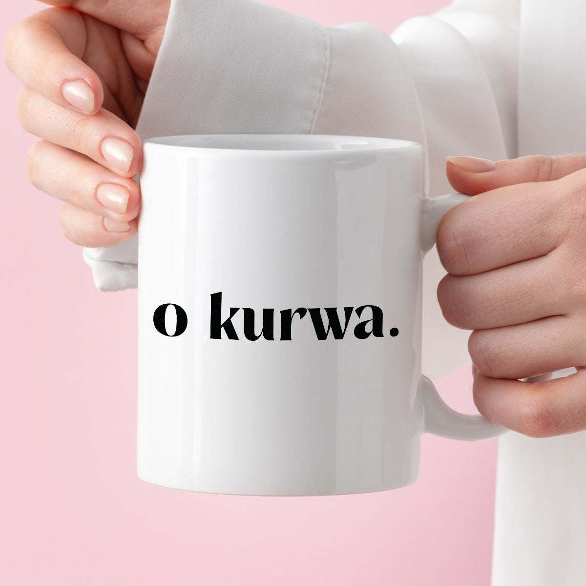 Kubek z nadrukiem "o kurwa" 330 ml