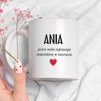 Kubek spersonalizowany z nadrukiem "Jesteś najlepszym, co znalazłem w 