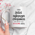 Kubek spersonalizowany z nadrukiem "Jesteś najlepszym chłopakiem (nie 