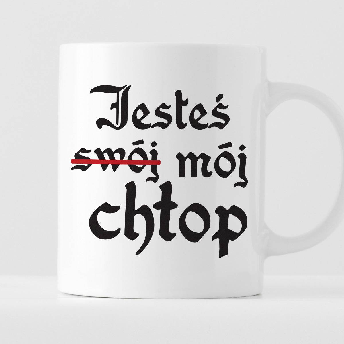 Kubek z nadrukiem "Jesteś (swój) mój chłop"