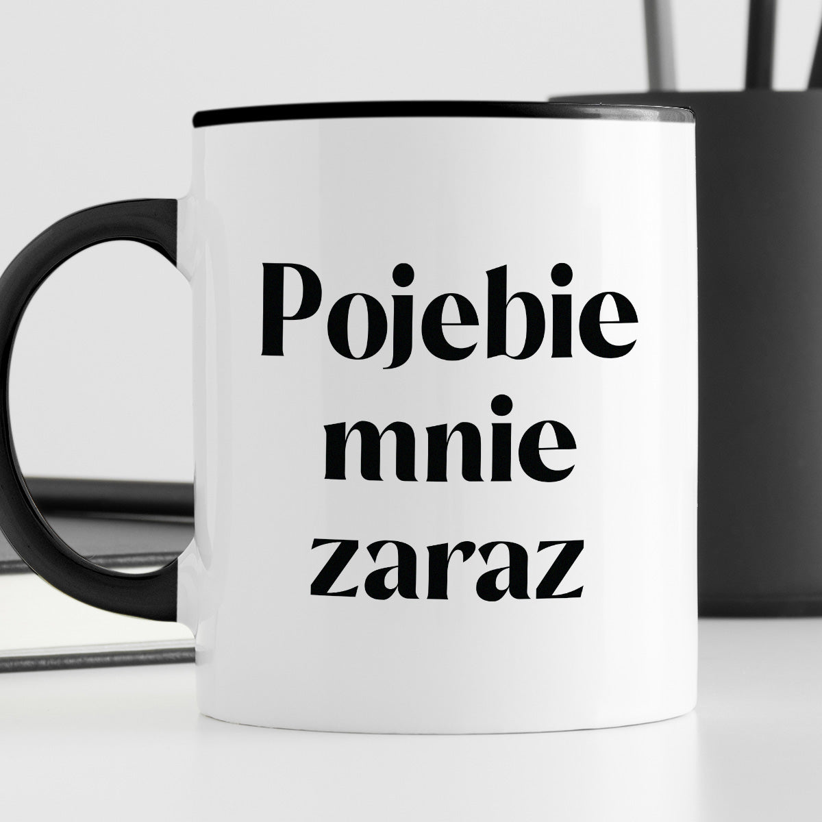 Kubek z nadrukiem "Pojebie mnie zaraz" 330 ml