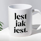 Kubek z nadrukiem "Jest jak jest" 330 ml
