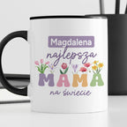 Kubek z nadrukiem "Najlepsza mama na świecie" z imieniem mamy, persona