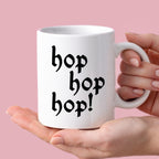 Kubek z nadrukiem "hop, hop, hop!"