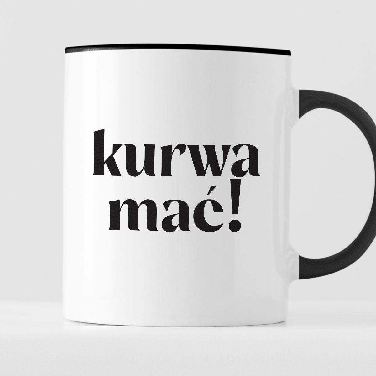 Kubek z nadrukiem "kurwa mać!" 330 ml