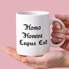 Kubek z nadrukiem "Homo Homini Lupus Est" 1670/20